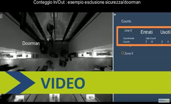 Esclusione doorman attraverso il Contapersone Visionarea